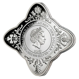 2017 70th Royal Wedding Anniversary Star Shaped 1oz Silver Proof Coin