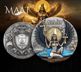 Maat Echoes of Egypt 2oz Silver 2026 Antiqued High Relief Gilded Cameroon Coin