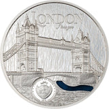2023 Tiffany Art Metropolis London Antique 3oz Silver Coin
