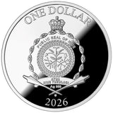 2026 $1 Pearl Scarab Silver Proof Coin