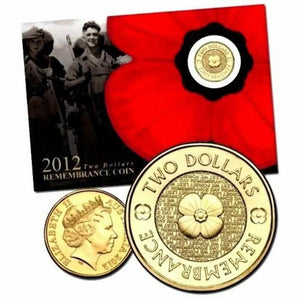 2012 Remembrance Poppy $2 Coin in Card