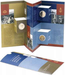 2001 Australian Defence Forces Uncirculated $1 Three Coin Set