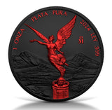 2024 Mexico Libertad 1oz Silver Black Platinum Fire Edition