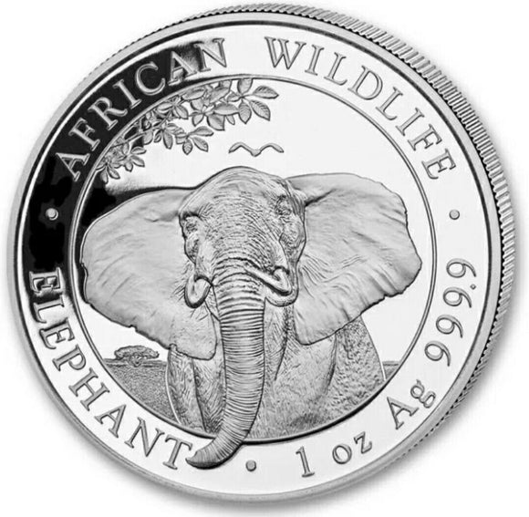 2021 Somalia Elephant 1oz Silver Coin