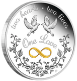 One Love 2022 1oz Silver Proof Coloured Coin