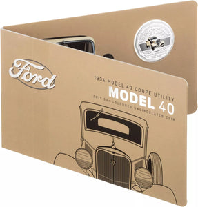 2017 50c Ford Classic - 1934 Model 40 Coupe Utility UNC Coin in Card
