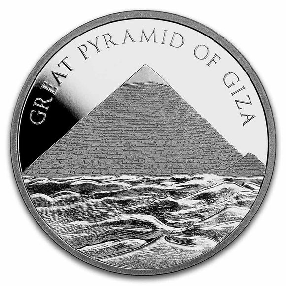 7 Wonders of the World: Great Pyramid of Giza 1oz Silver Coin