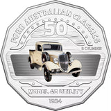 2017 50c Ford Classic - 1934 Model 40 Coupe Utility UNC Coin in Card