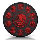 2024 Mexico Libertad 1oz Silver Black Platinum Fire Edition