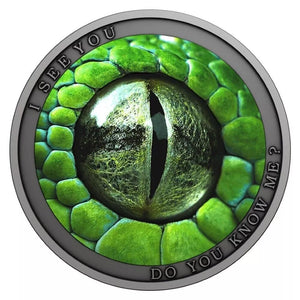 2022 1/2oz  Do You Know Me Green Mamba Snake Silver Coin