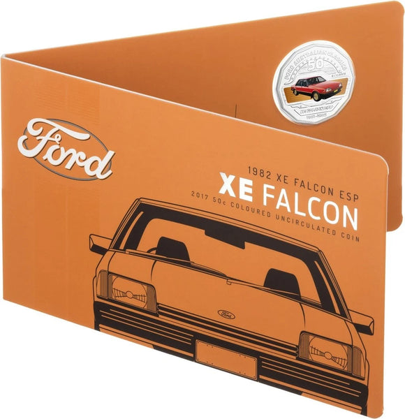 2017 50c Ford Classic - 1982 XE Falcon ESP UNC Coin in Card