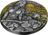 2024 10 Mark Valkyries Solveig Ultra High Relief Germania Mint 2oz Silver Coin