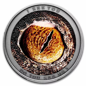 2021 1/2oz Do You See Me? Satanic Leaf-Tailed Gecko Silver Coin