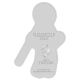 2021 Gingerbread Man 1oz Silver Shaped Coin