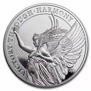 2022 St. Helena The Queen's Virtues: Victory Angel 5oz Silver Coin