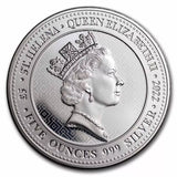 2022 St. Helena The Queen's Virtues: Victory Angel 5oz Silver Coin