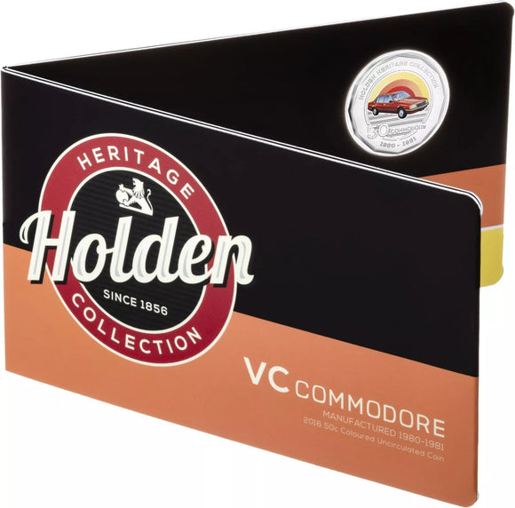 2016 50c Holden VC Commodore Coin in Card