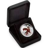 2012 Dragons of Legend - Red Welsh Dragon 1oz Silver Proof Coin