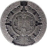 Aztec Sun Stone 2oz Silver Stacker Round