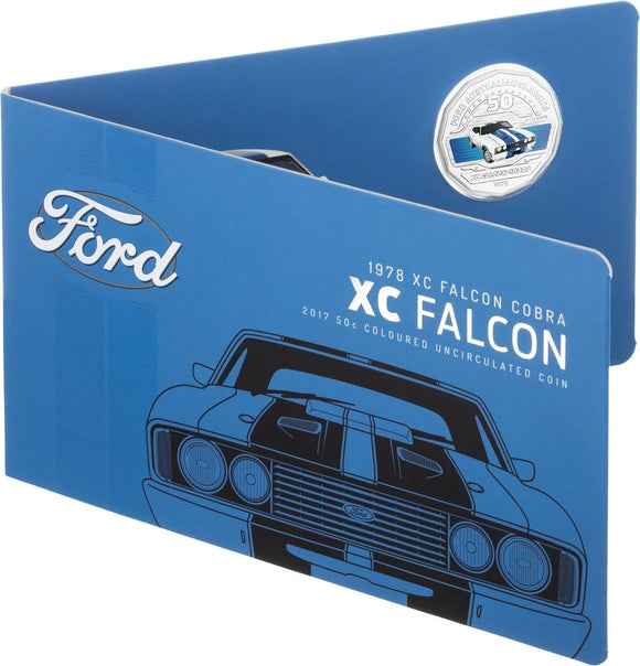 2017 50c Ford Classic -1978 XC Falcon Cobra UNC Coin in Card