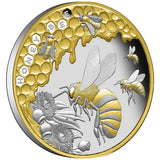 2022 $1 Honey Bee 1oz Silver Proof Coin