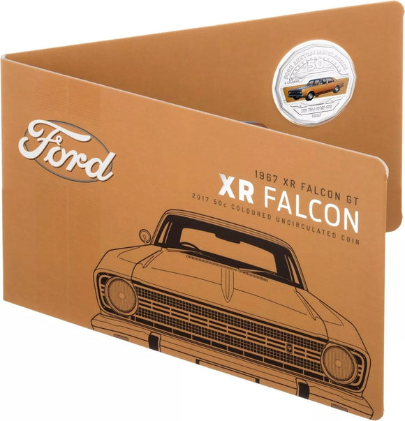 2017 50c Ford Classic -1967 XR Falcon GT UNC Coin in Card