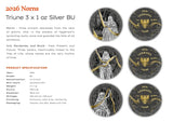 Germania Mint Triune Norns 3 x 1oz Silver Coin Set (Urd, Skuld & Werdanda)
