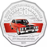 2017 50c Ford Classic - 1971 XY Falcon GT-HO Phrase III UNC Coin in Card
