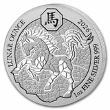 2026 Rwanda 1 oz Silver Lunar Year of the Horse BU Coin
