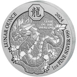 2024 Rwanda Year of the Dragon 1oz Silver Coin