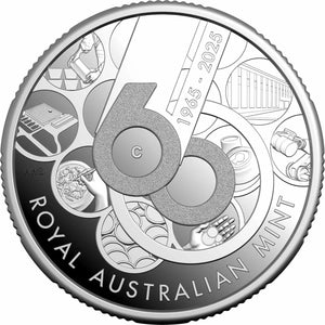 2025 $1 60th Anniversary of the Royal Australian Mint Silver Proof Coin
