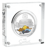 2019 The Simpsons - Maggie 1oz Silver Coloured Proof Coin