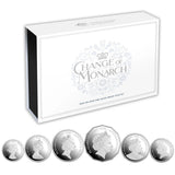 2024 Six-Coin Fine Silver Proof Year Set – Change of Monarch
