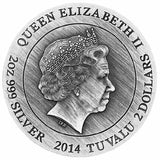 2014 Gods of Olympus – Poseidon 2oz Silver High Relief Coin