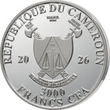 2026 Crystalique Unique By Nature 1oz Silver Coin 3000 Francs Cameroon
