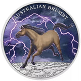 2024 Brumby 1 oz Silver Coloured Silver Coin NGC MS70