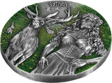 2023 10 Mark Valkyries Ostara Ultra High Relief Germania Mint 2oz Silver Coin