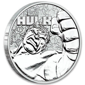 2019 $1 Marvel Hulk 1oz Silver Coin
