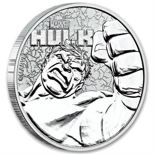 2019 $1 Marvel Hulk 1oz Silver Coin