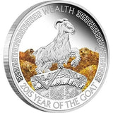 2015 Lunar Good Fortune Goat 2 x 1oz Silver Proof Set