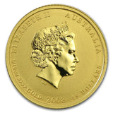 2008 1/10oz Coloured Gold Year of the Mouse Bullion Coin