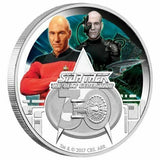 2017 $1 Star Trek Captain Jean-Luc Picard & Locutus 1oz Silver Proof Coin