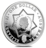 2001 $1 Centenary of Federation Holey Dollar & Dump 1oz Silver Proof Coin