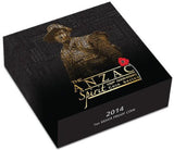 2014 $1 The ANZAC Spirit 100th Anniversary Empire At War 1oz Silver Coloured Proof Coin