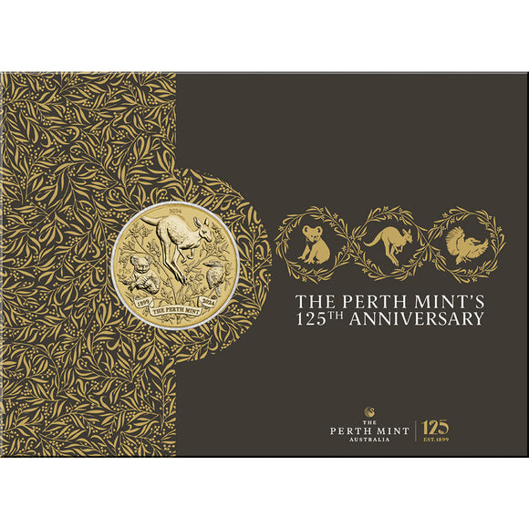 The Perth Mint 125th Anniversary 2024 Coin in Card