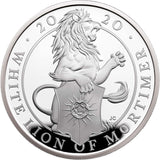 2020 White Lion of Mortimer Queens Beasts 1oz Silver Proof Coin (Missing Box)