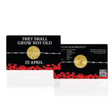 ANZAC Day "They Shall Grow Not Old" 1/1000oz Gold Coin