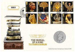 2022 GB 100th Anniversary of the Discovery of Tutankhamun's Tomb £5 Brilliant Uncirculated Coin Cover