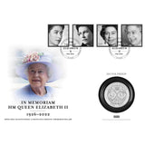 2022 GB Her Majesty Queen Elizabeth II £5 Silver Proof Coin Cover