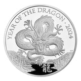 2024 GB Lunar Year of the Dragon 1oz Silver Proof Coin